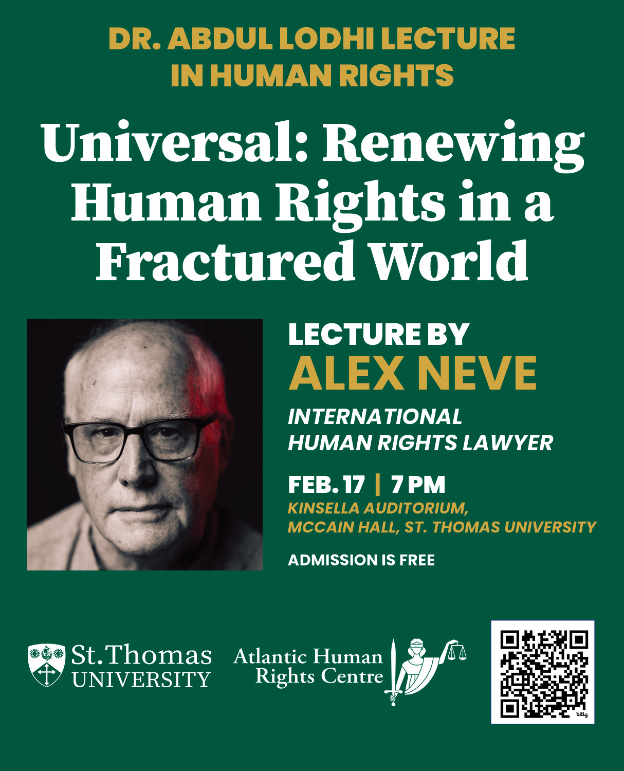 Alex Neve: Human Rights Lecture @ St. Thomas University | Westminster ...