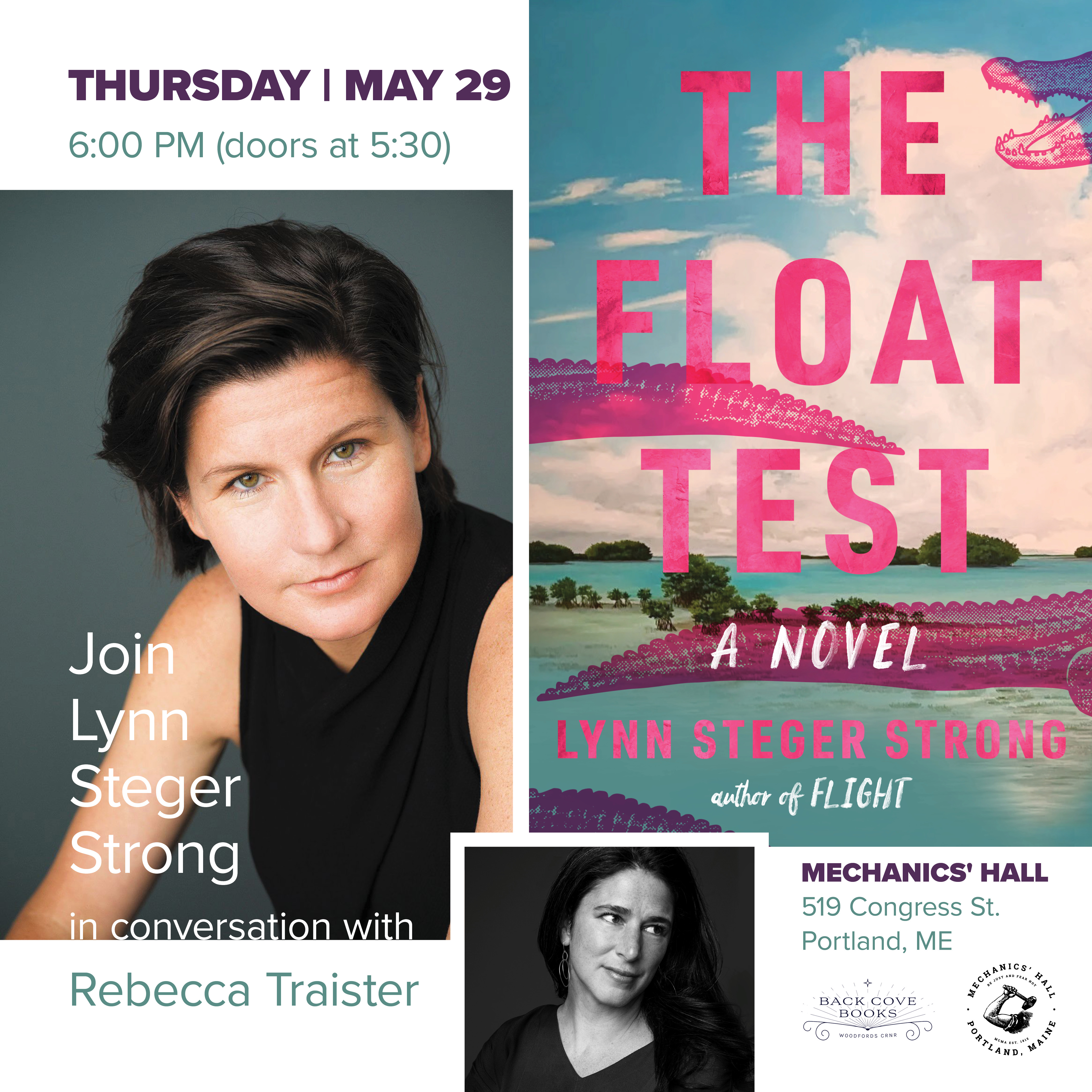 The Float Test with Lynn Steger Strong | Back Cove Books