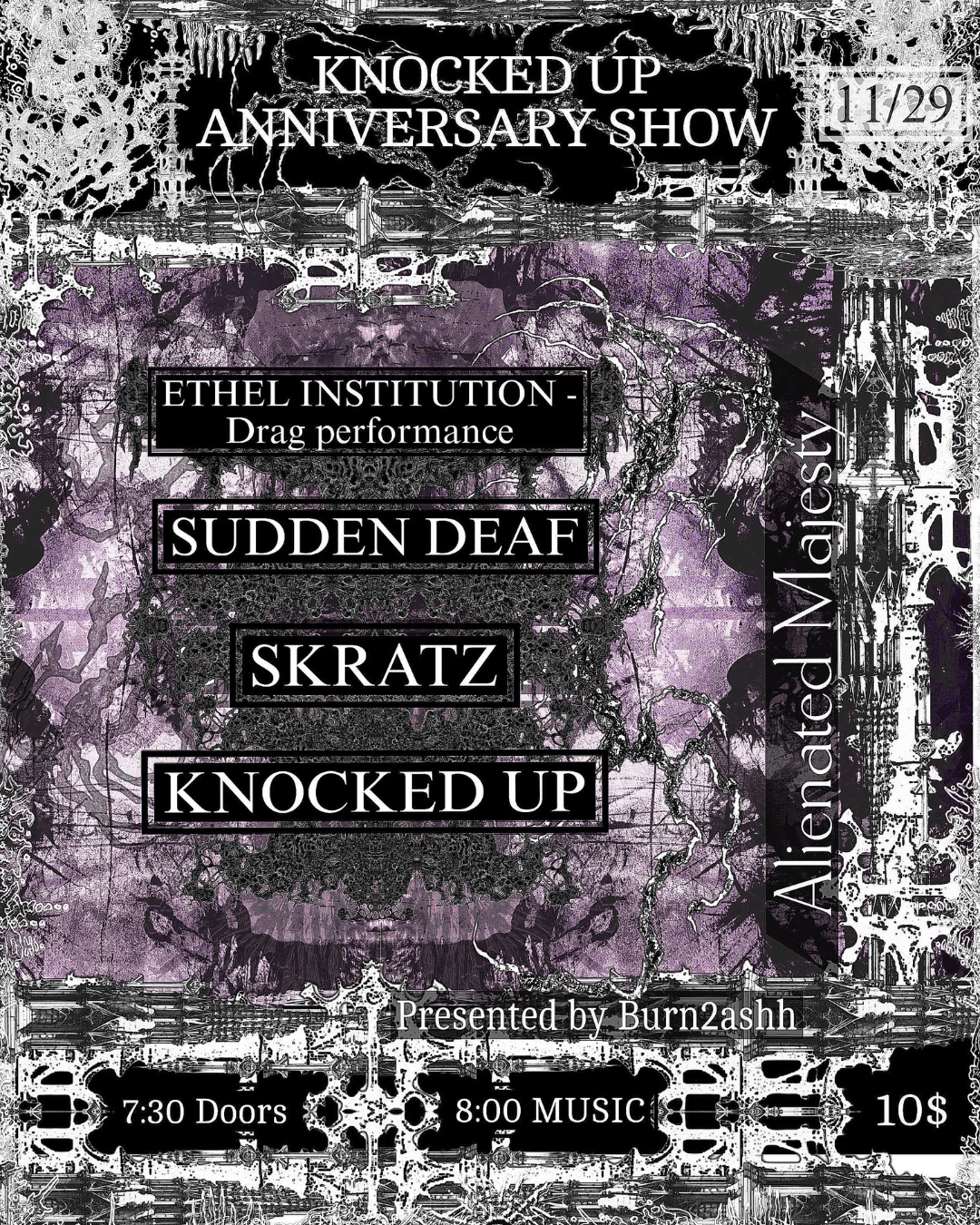 KNOCKED UP Anniversary Show | Alienated Majesty Books