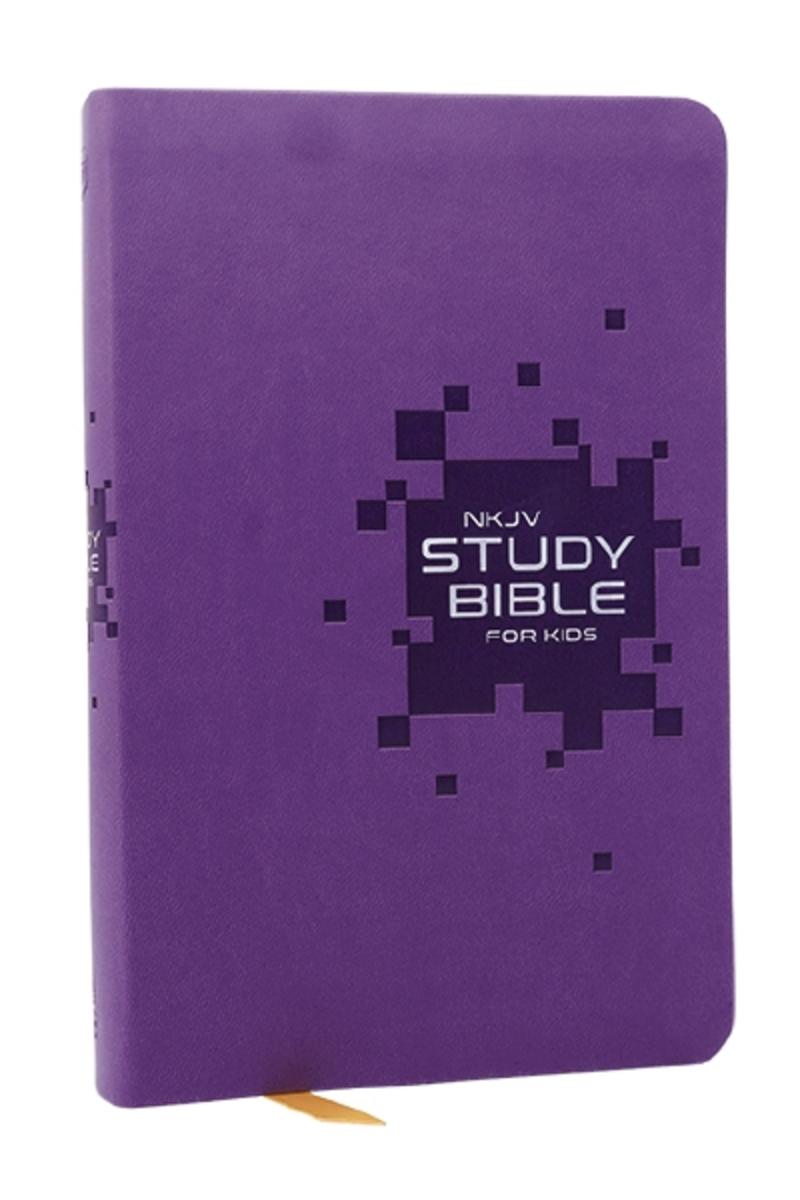 NKJV Study Bible for Kids, Purple Leathersoft by Thomas Nelson ...