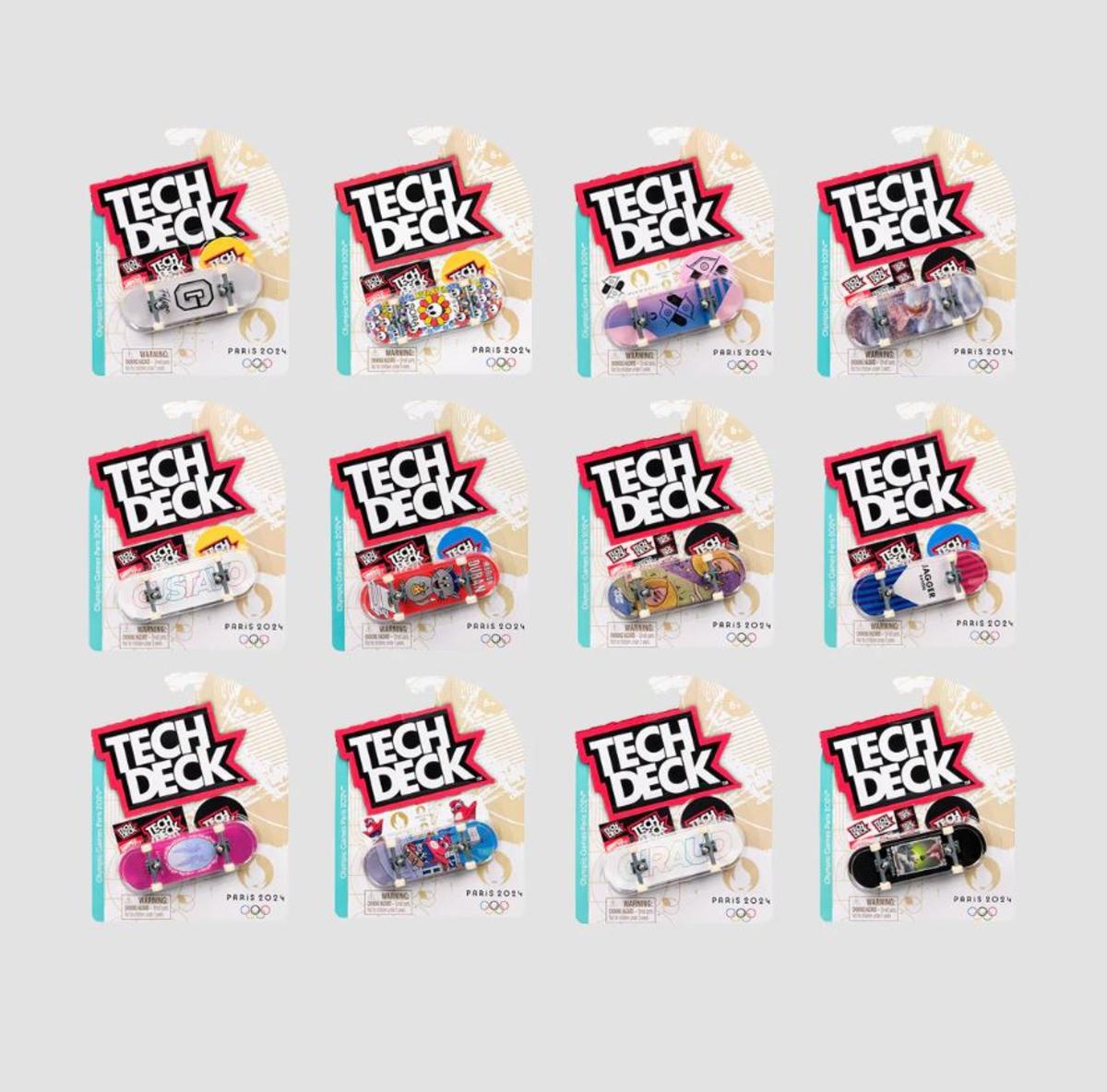 Olympic 2024 Tech Deck Finger Skateboard, Assorted by Spin Master 
