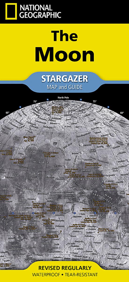 National Geographic Moon Map (Stargazer folded) by Geographic Maps ...