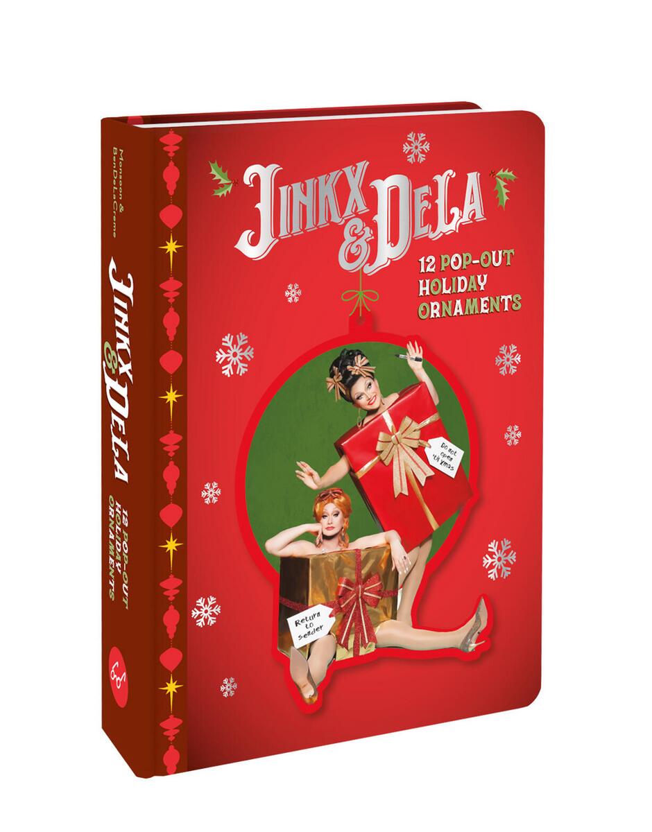 Jinkx & DeLa 12 Pop-Out Holiday Ornaments by BenDeLaCreme, Jinkx