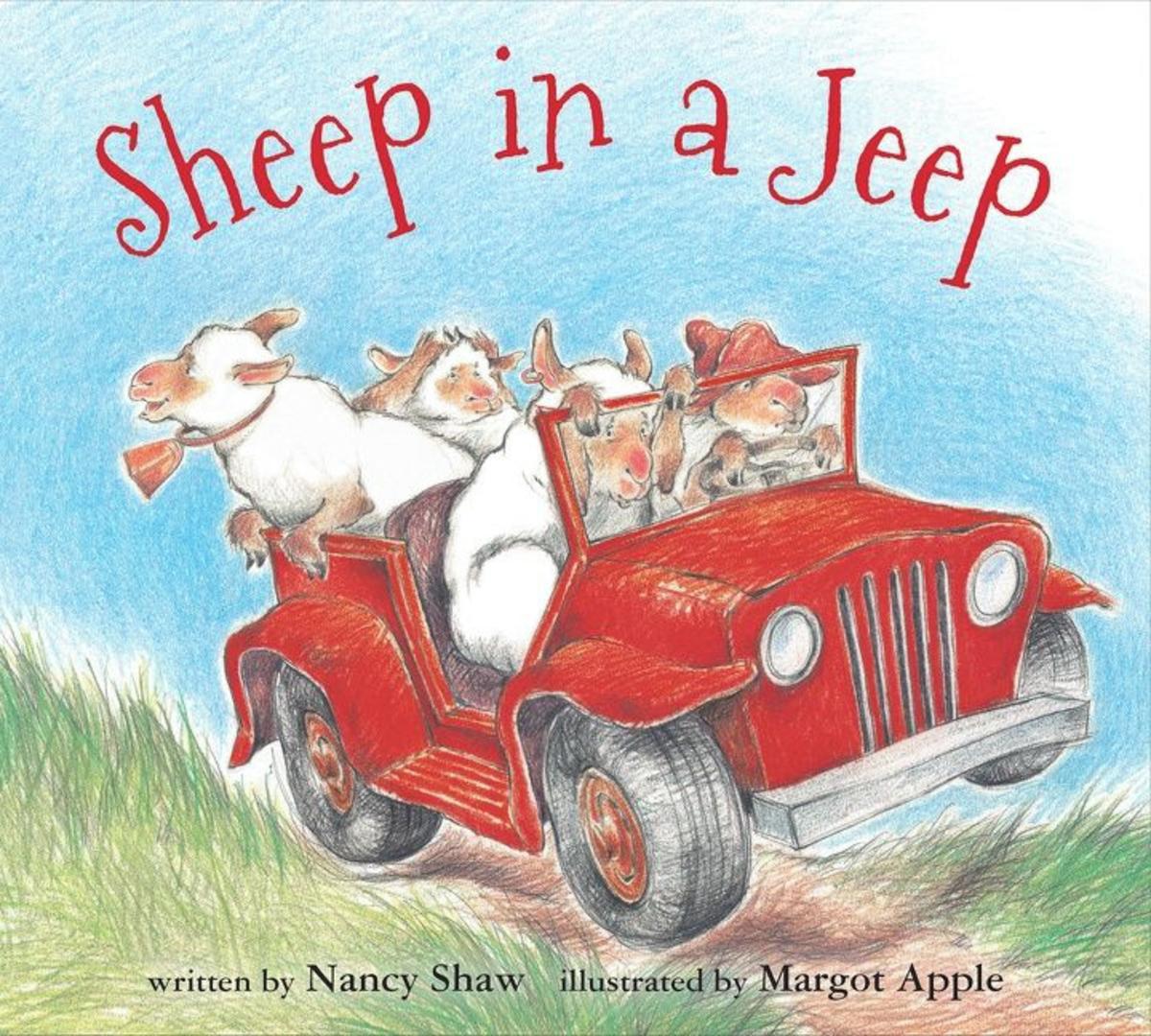 58 Sheep in a Jeep音声絵本 Sheep in a Jeep by Nancy E Shaw, Margot Apple | Mosaic Books
