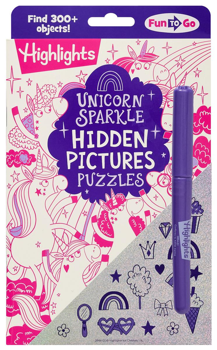 Unicorn Sparkle Hidden Pictures Puzzles by Highlights | Otter Books